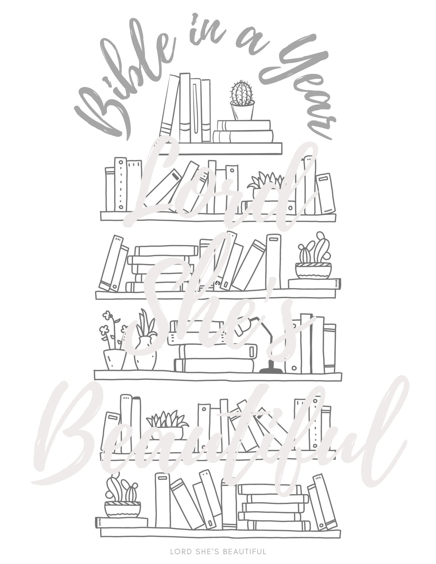 Bible in a Year Printable Bookshelf